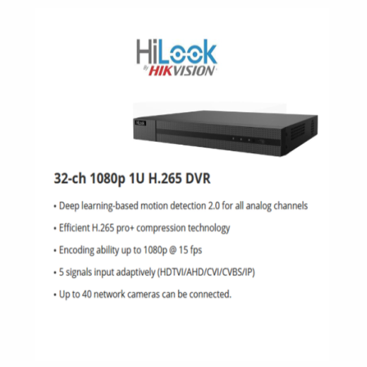 HILOOK -32-ch 1080p 1U H.265 DVR-232G-M2